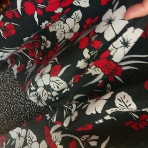Studio Ease Dresses - Studio Ease Black White Red Aloha Dress 14 Plus Studio Ease Dresses - Studio Ease Black White Red Aloha Dress 14 Plus